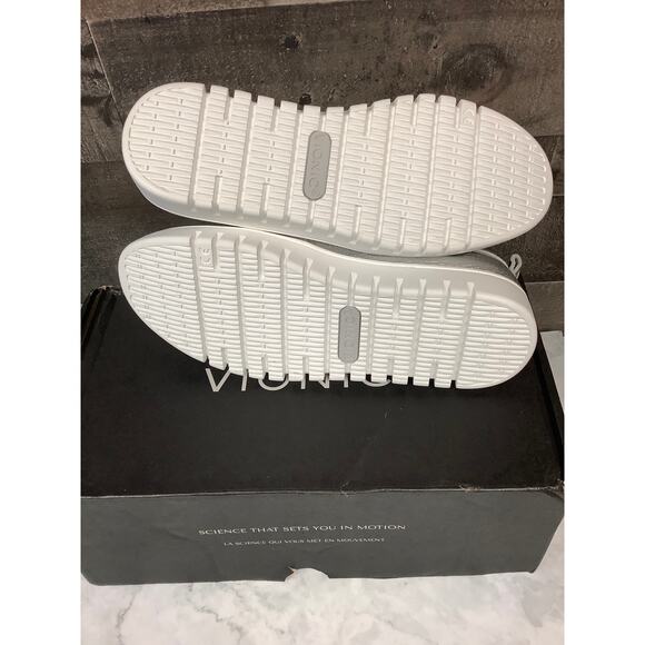 Vionic Womens 6 Silver Leather Uptown Loafer Slip On Shoes Casual Comfort LB7-25 - Picture 7 of 9